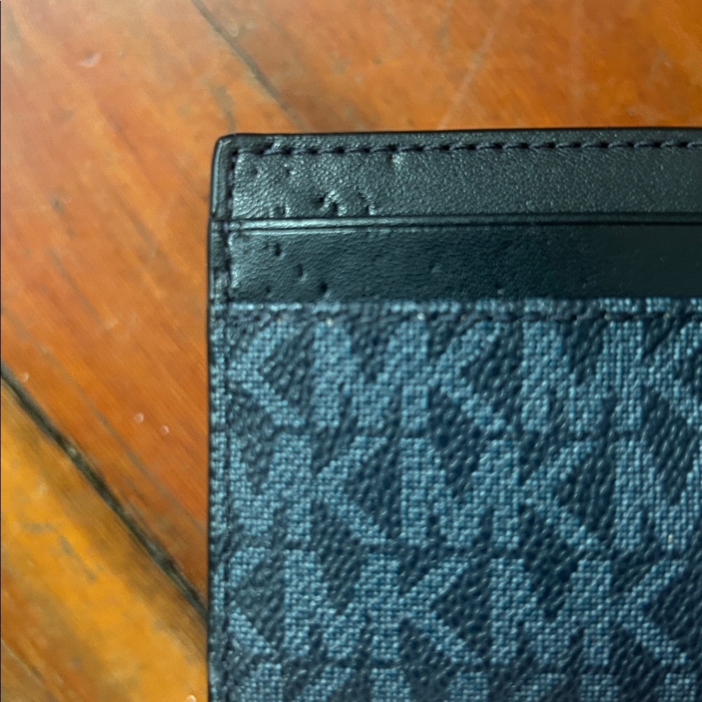 Michael Kors Cooper Compact ID Wallet in Admiral Blue - Picture 8 of 9